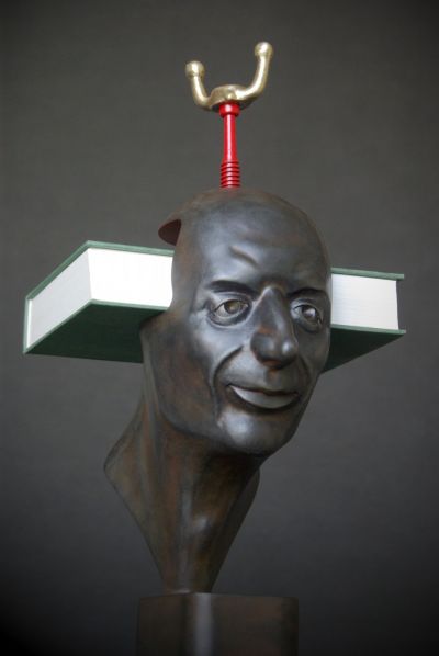 How to keep... a book, forged sculpture - life size