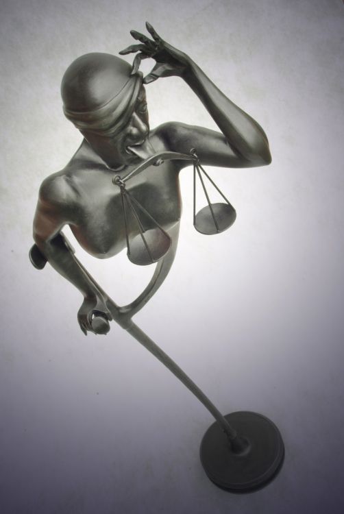 Justice - forged sculpture (2014).