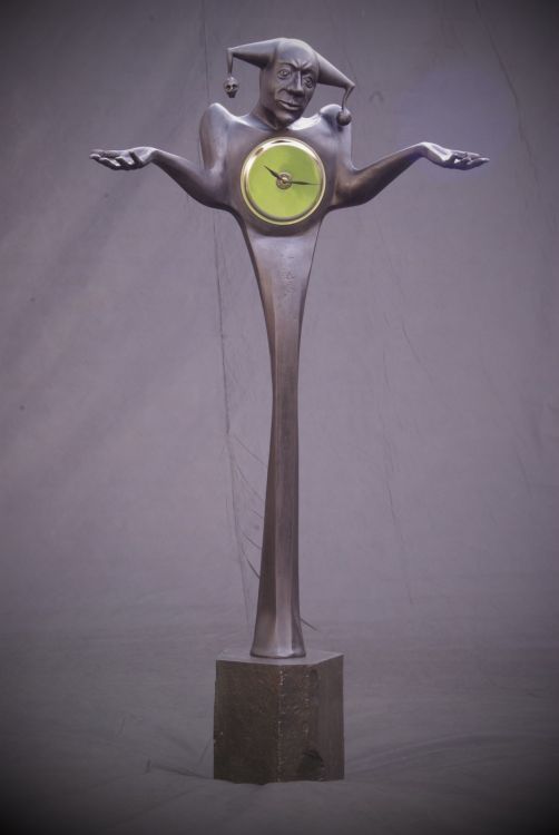 A useful forged sculpture - clocks (2010).