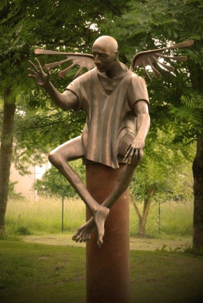 Steely Angel - Forged sculpture.