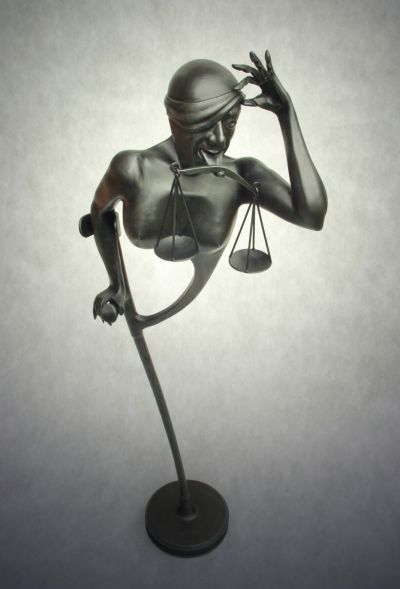 Justice - forged sculpture (2014).