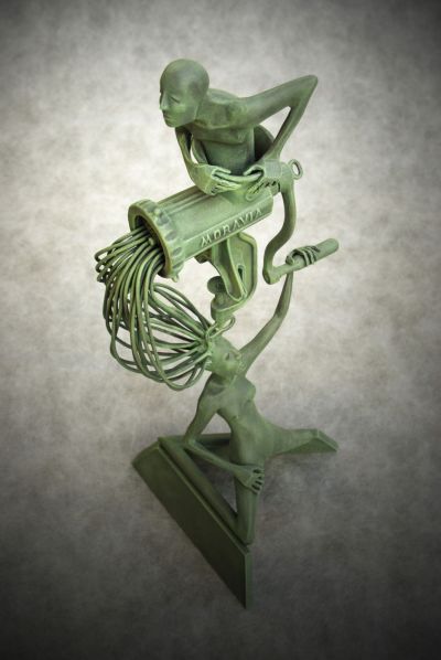Gender - forged sculptures with figurative motif