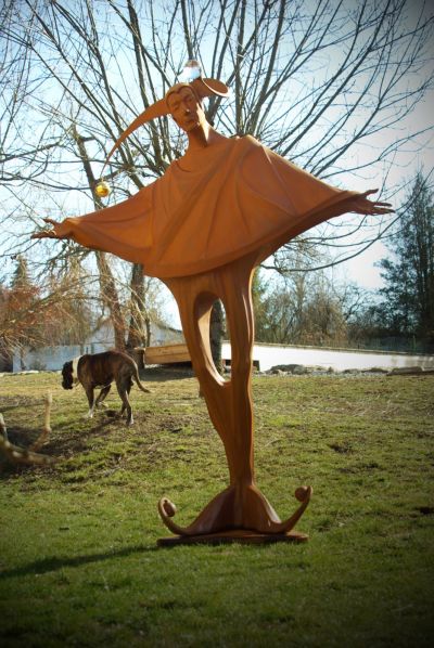 Prognostic - forged sculpture for your garden or interior