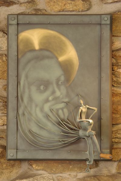 Altruismus - kovaný obraz (2010) - materiál: kovaná ocel