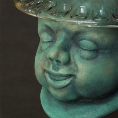 Magic mushroom baby - forged sculpture