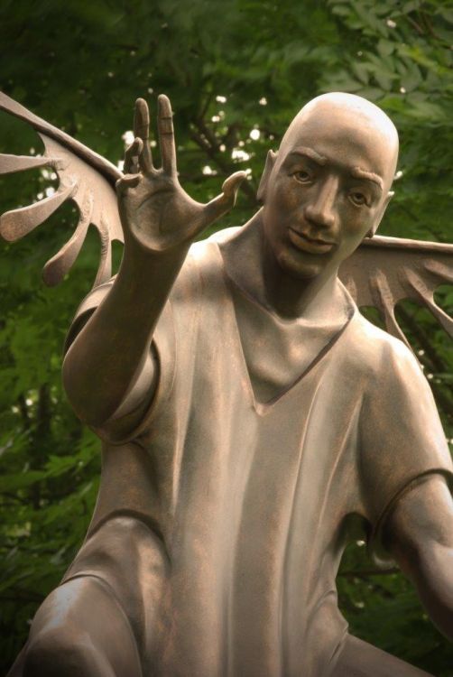 Steely Angel - kovaná plastika anděla